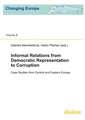 Informal Relations from Democratic Representatio – Case studies from Central and Eastern Europe