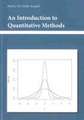 An Introduction to Quantitative Methods