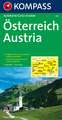 KOMPASS Autokarte Österreich 1:300.000