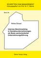 Internes Benchmarking in Handelsunternehmungen als Basis wertorientierter Unternehmungsführung