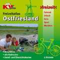 Ostfriesland Freizeitatlas (ganze ostfriesische Halbinsel) - Spiralbindung, KVplan, Radkarte/Freizeitkarte, 1:60.000