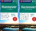 KOMPASS Wanderkarten-Set 848 Hannover und Umgebung (2 Karten) 1:50.000