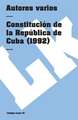 Constitucion de Cuba 1992: Ultimo Caudillo de la Montonera de los Llanos