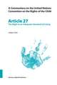 A Commentary on the United Nations Convention on the Rights of the Child, Article 27: The Right to an Adequate Standard of Living