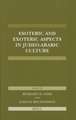 Esoteric and Exoteric Aspects in Judeo-Arabic Culture