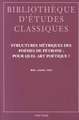 Structures Metriques Des Poesies de Petrone: Pour Quel Art Poetique?