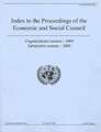 Index to Proceedings of the Economic and Social Council 2009