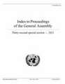 Index to proceedings of the General Assembly