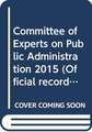 Committee of Experts on Public Administration