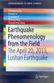 Earthquake Phenomenology from the Field: The April 20, 2013, Lushan Earthquake