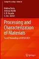 Processing and Characterization of Materials: Select Proceedings of ICPCM 2021