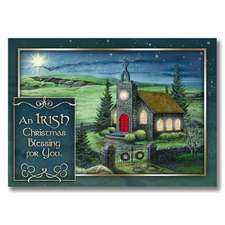 Irish Church Scene Christmas Card: Collectible Trading Cards