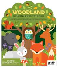 Petit Collage: Woodland Coloring Book + Stickers