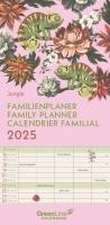 GreenLine Jungle 2025 Familienplaner - Wandkalender - Familien-Kalender - 22x45