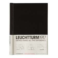 Springback binder Leuchtturm: Negru, 200 de file