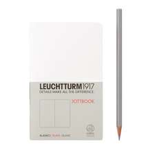 Agendă nedatată Leuchtturm Jottbook: White, Pocket, pagini albe