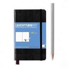 Agendă Sketchbook Leuchtturm (A6): Negru, Pocket