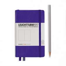 Agendă nedatată Leuchtturm Pocket (A6): Violet, pagini albe