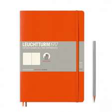 Agendă nedatată Leuchtturm Composition (B5): Orange, pagini punctate