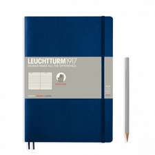 Agendă nedatată Leuchtturm Composition (B5): Navy, pagini liniate