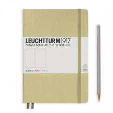 Agendă nedatată Leuchtturm Medium (A5): Sand, pagini albe