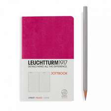 Agendă nedatată Leuchtturm Jottbook: Berry, Pocket, pagini liniate