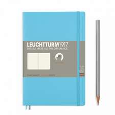 Agendă Leuchtturm Notes Paperback (B6+): Ice Blue, pagini punctate