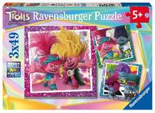 Ravensburger Kinderpuzzle 05713 - Trolls 3 - 3x49 Teile Trolls Puzzle für Kinder ab 5 Jahren