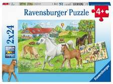 Auf dem Pferdehof - Puzzle mit 2x24 Teilen