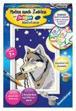 Ravensburger Malen nach Zahlen 28773 - Wolfsportrait - Kinder ab 7 Jahren