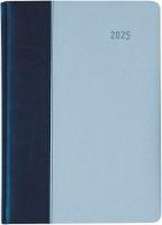 Buchkalender Premium Air blau-azur 2025 - Büro-Kalender A5 - Cheftimer - 1 Tag 1 Seite - 416 Seiten - Tucson-Einband - Zettler