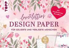 Design Paper Love Letters A5