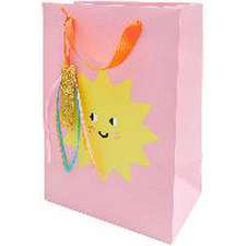 Geschenktüte Happy Birthday, Sonne, M, FSC MIX