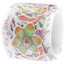 Washi Sticker Futschikato, Blumen FSC MIX, 200 Stk, 2x2 cm