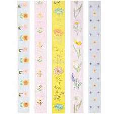 Tape Set Futschikato, Floral FSC MIX, 5 Stk., 1,5 cm x 10 m