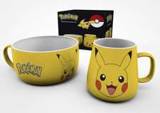 POKEMON Breakfast Set Mug + Bowl Pikachu