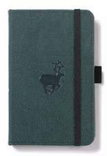 Dingbats A6 Pocket Wildlife Green Deer Notebook - Plain