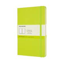 Moleskine Large Plain Hardcover Notebook: Lemon Green