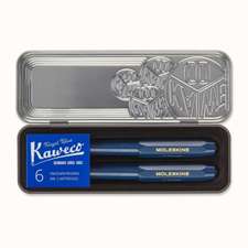 Moleskine X Kaweco Ballpen & Fountain Pen Set: Blue