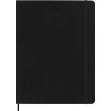 Moleskine 2024 12-Month Weekly XL Softcover Notebook: Black