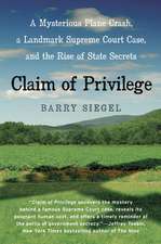 Claim of Privilege