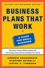 Business Plans that Work: A Guide for Small Business 2/E