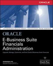 Oracle E-Business Suite Financials Administration