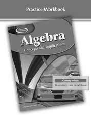 Glencoe Algebra Practice Workbook: Concepts and Applications