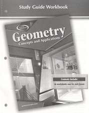 Geometry Study Guide Workbook: Concepts and Applications