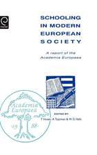 Schooling in Modern European Society – A Report of the Academia Europaea