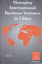 Managing International Business Ventures in China