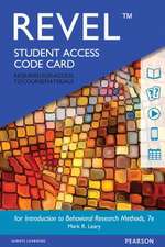 Revel for Introduction to Behavioral Research Methods -- Access Card