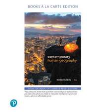 Contemporary Human Geography, Books a la Carte Edition