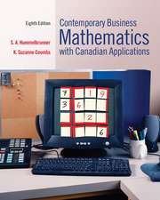 Contemporary Business Mathematics with Canadian Applications